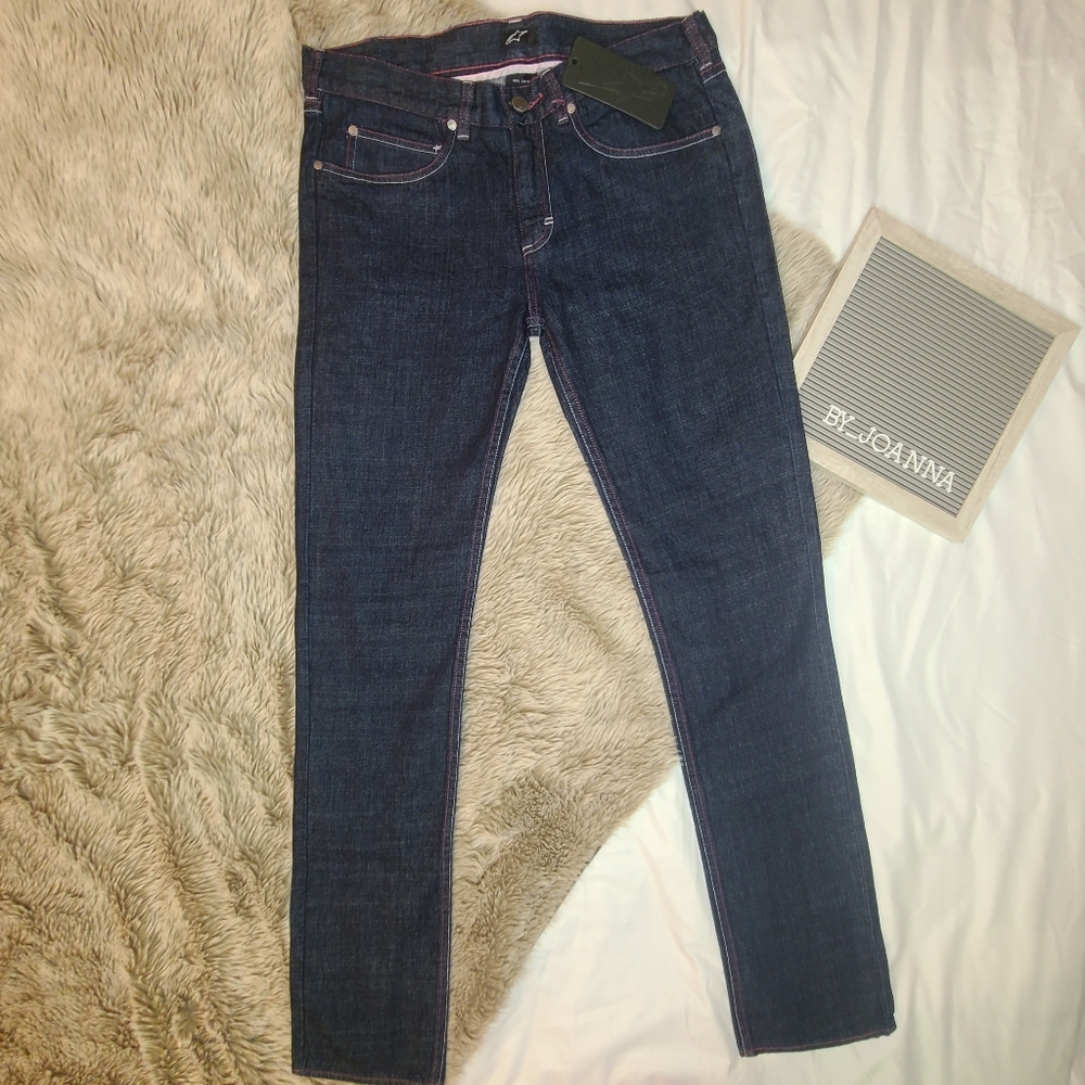 NWT *ALPINESTARS* Roulette Skinny Jean In Indigo